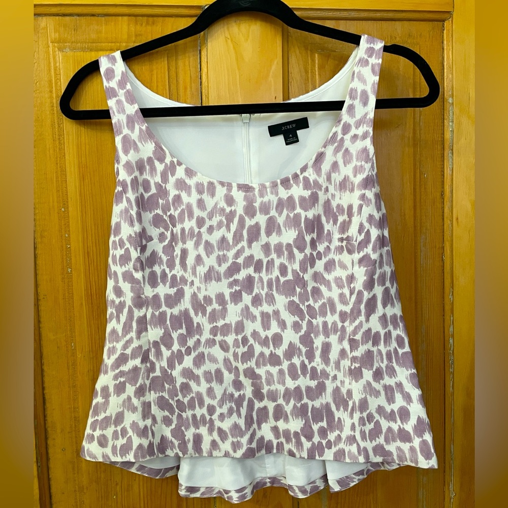 J. Crew sleeveless peplum top. S4